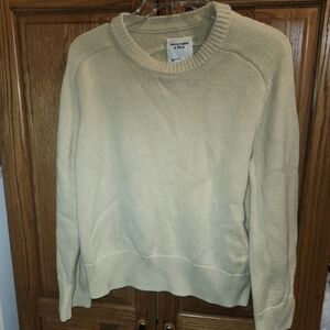 Abercrombie & Fitch Cream Crewneck Sweater